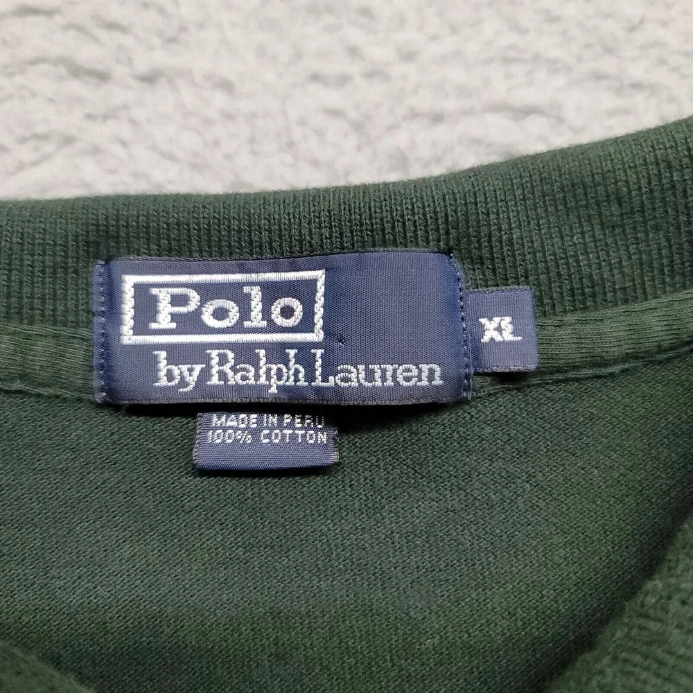 Polo by Ralph Lauren Shirt Mens XL Green Classiccore Red Pony Preppy Polo‎ Golf